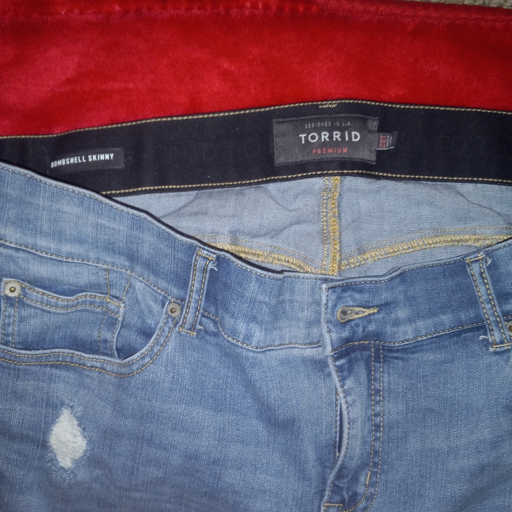 Distressed Bombshell Skinny - Picture 4 of 4